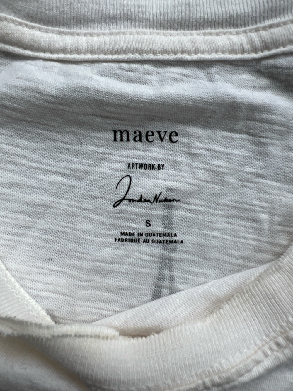 Anthropologie Maeve White Graphic Tee London Small - Picture 2 of 8
